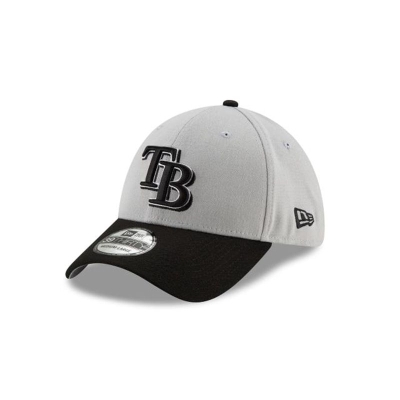 Grey Tampa Bay Rays Hat - New Era MLB Team Classic 39THIRTY Stretch Fit Caps USA5893016